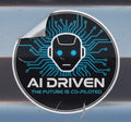 AI Driven - The Future is Co-Piloted Sticker