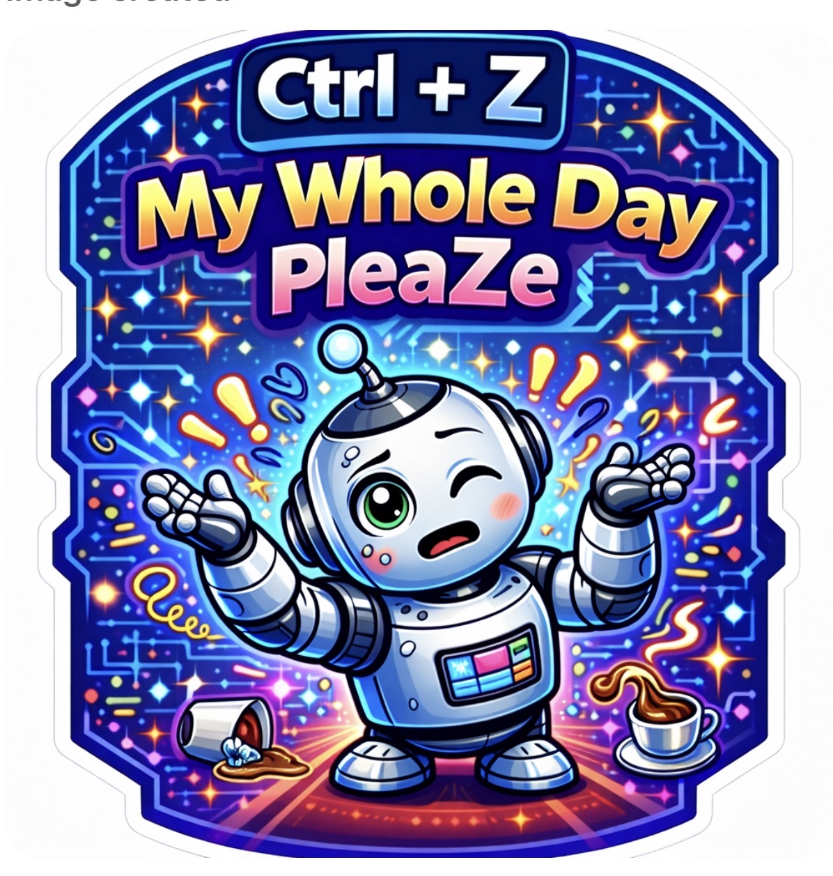 My AI said I'm the main character... FinallyZ Sticker