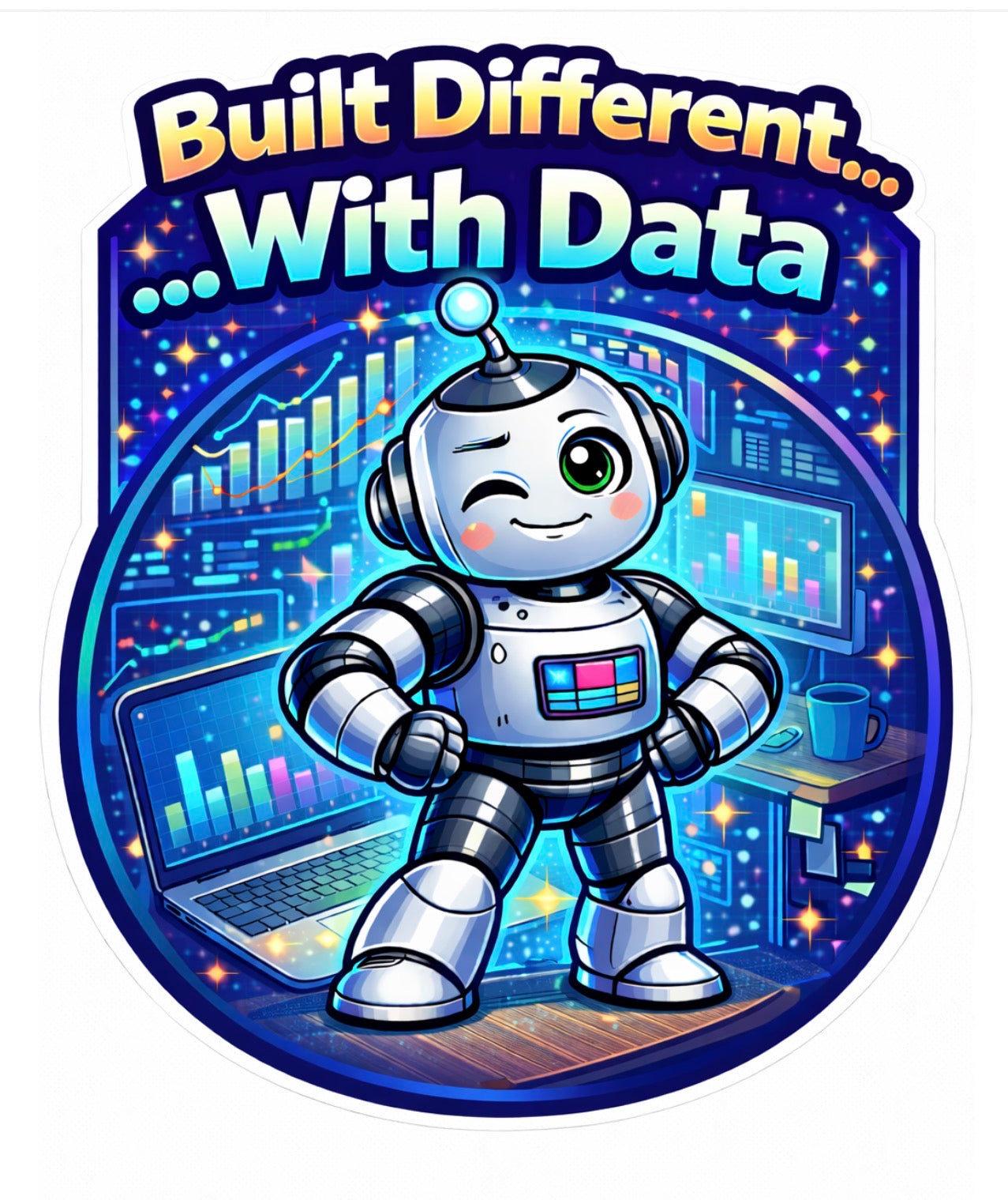Built Different...With Data Sticker - Confident Edition