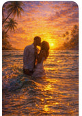 Romantic Sunset Embrace