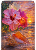 Hibiscus Sunset Over the Sea
