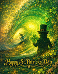 Lucky Leprechaun Barrel Wave Saint Patrick's Day Tee - Lucky 7 Collection