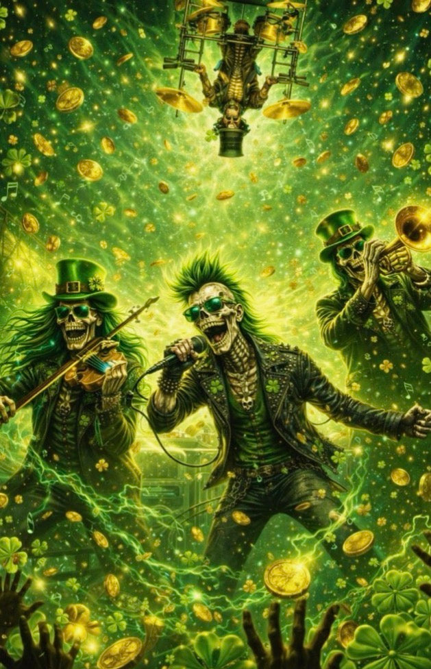 Shamrock Stage Dive Saint Patrick's Day Tee - Lucky 7 Collection