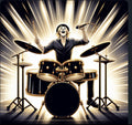 Blonde Rock Drummer