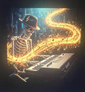 Keyboardist Skeleton Groove