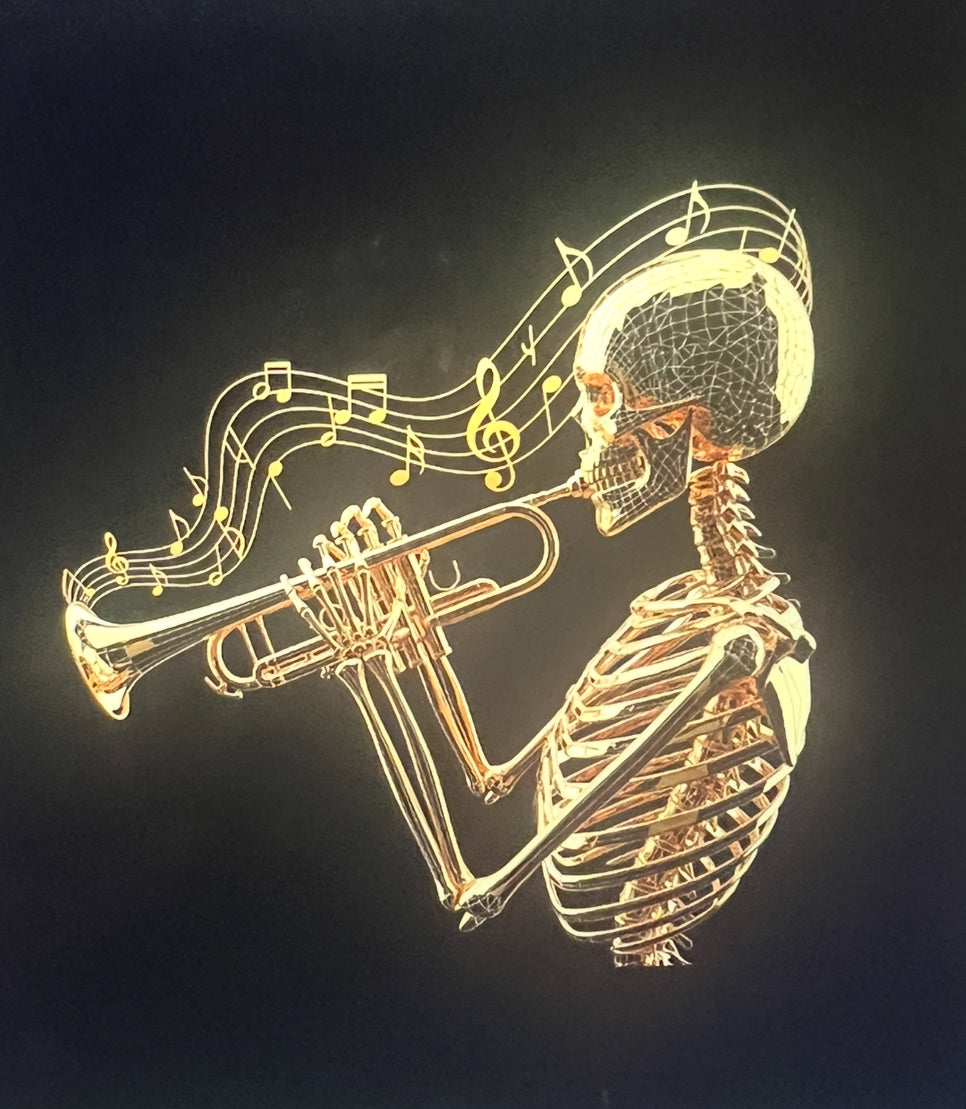 Golden Trumpet Skeleton